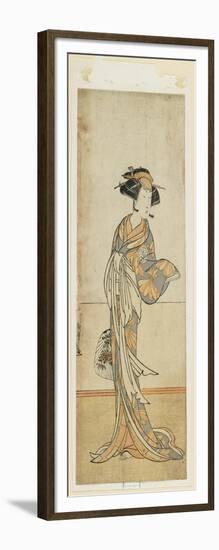 Segawa Kikunoju in a Female Role, Late 18th Century-Katsukawa Shunsho-Framed Giclee Print