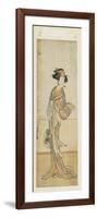 Segawa Kikunoju in a Female Role, Late 18th Century-Katsukawa Shunsho-Framed Giclee Print