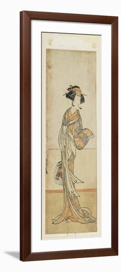 Segawa Kikunoju in a Female Role, Late 18th Century-Katsukawa Shunsho-Framed Giclee Print