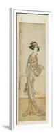 Segawa Kikunoju in a Female Role, Late 18th Century-Katsukawa Shunsho-Framed Giclee Print