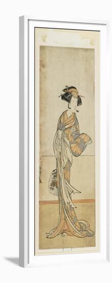 Segawa Kikunoju in a Female Role, Late 18th Century-Katsukawa Shunsho-Framed Giclee Print