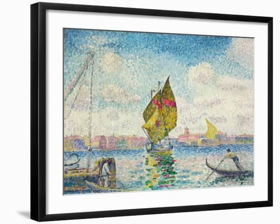 Segelboote auf dem Giudecca oder Venedig, Marine. 1903-1905-Henri Edmond Cross-Framed Giclee Print