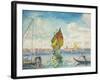 Segelboote auf dem Giudecca oder Venedig, Marine. 1903-1905-Henri Edmond Cross-Framed Giclee Print