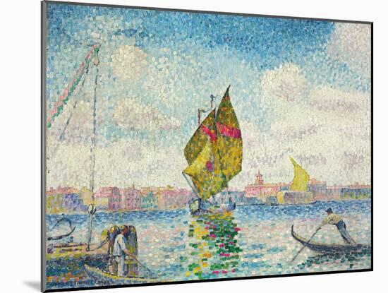 Segelboote auf dem Giudecca oder Venedig, Marine. 1903-1905-Henri Edmond Cross-Mounted Giclee Print