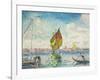 Segelboote auf dem Giudecca oder Venedig, Marine. 1903-1905-Henri Edmond Cross-Framed Giclee Print