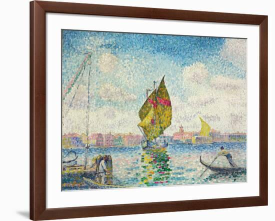 Segelboote auf dem Giudecca oder Venedig, Marine. 1903-1905-Henri Edmond Cross-Framed Giclee Print
