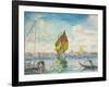 Segelboote auf dem Giudecca oder Venedig, Marine. 1903-1905-Henri Edmond Cross-Framed Giclee Print