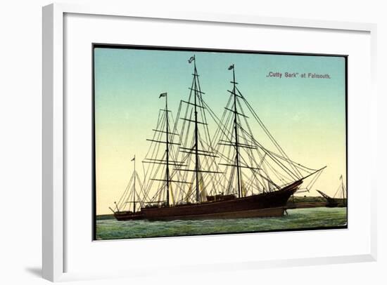 Segelschiff Cutty Sark Im Hafen Von Falmouth-null-Framed Giclee Print