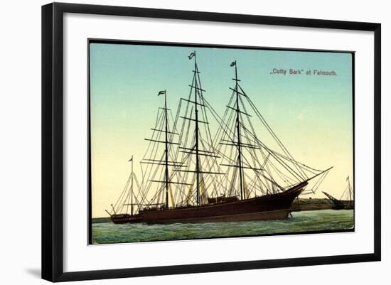 Segelschiff Cutty Sark Im Hafen Von Falmouth-null-Framed Giclee Print