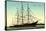 Segelschiff Cutty Sark Im Hafen Von Falmouth-null-Stretched Canvas