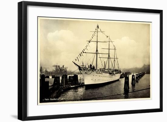 Segelschiff Hein Godenwind Am Hafen Vor Anker-null-Framed Giclee Print