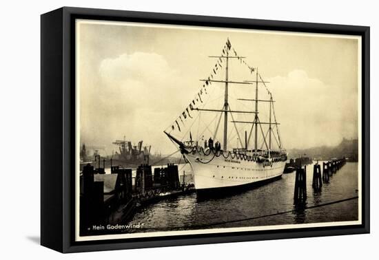 Segelschiff Hein Godenwind Am Hafen Vor Anker-null-Framed Stretched Canvas