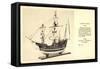 Segelschiff Santa Maria, Christoph Kolumbus, Modell-null-Framed Stretched Canvas