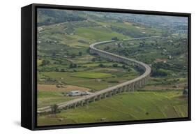 Segesta, Highway-Guido Cozzi-Framed Stretched Canvas