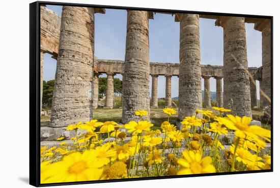 Segesta, the Temple-Guido Cozzi-Framed Stretched Canvas