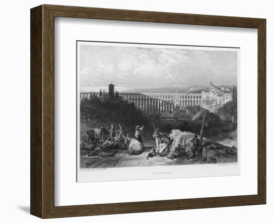 Segovia Aqueduct-null-Framed Art Print