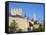 Segovia Castle and Gothic Style Segovia Cathedral Built in 1577, Segovia, Madrid, Spain, Europe-Christian Kober-Framed Stretched Canvas