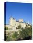 Segovia Castle and Gothic Style Segovia Cathedral Built in 1577, Segovia, Madrid, Spain, Europe-Christian Kober-Stretched Canvas