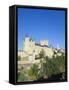 Segovia Castle and Gothic Style Segovia Cathedral Built in 1577, Segovia, Madrid, Spain, Europe-Christian Kober-Framed Stretched Canvas