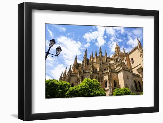 Segovia Cathedral, A Roman Catholic Religious Church in Segovia, Spain.-perszing1982-Framed Photographic Print
