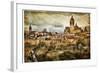 Segovia - Medieval City Of Spain - Artistic Retro Styled Picture-Maugli-l-Framed Art Print