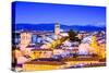 Segovia, Spain Old Town Cityscape-Sean Pavone-Stretched Canvas