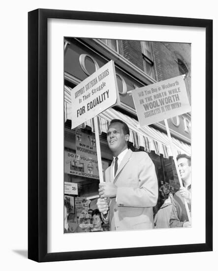 Segregation Protest Belafonte-J. Walter Green-Framed Photographic Print