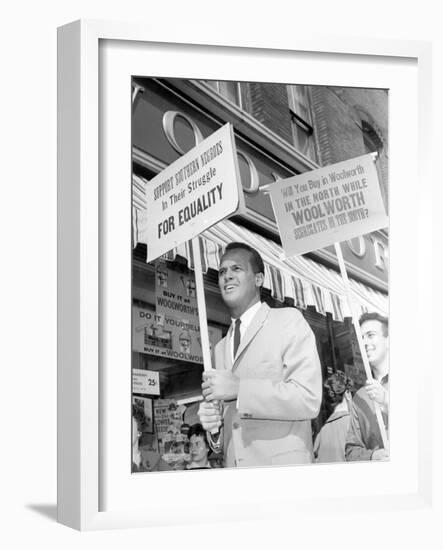 Segregation Protest Belafonte-J. Walter Green-Framed Photographic Print