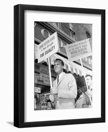 Segregation Protest Belafonte-J. Walter Green-Framed Photographic Print