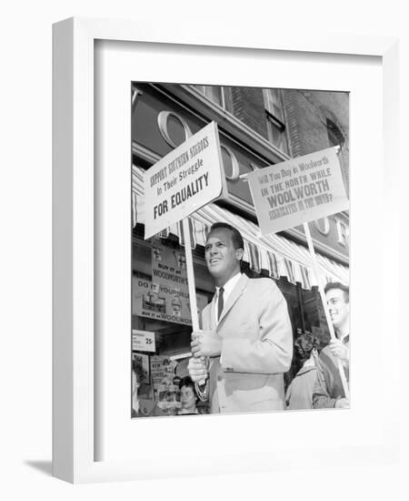 Segregation Protest Belafonte-J. Walter Green-Framed Photographic Print