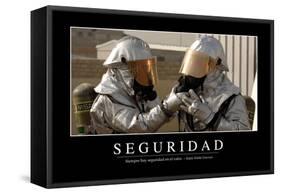 Seguridad. Cita Inspiradora Y Póster Motivacional-null-Framed Stretched Canvas