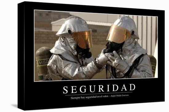 Seguridad. Cita Inspiradora Y Póster Motivacional-null-Stretched Canvas