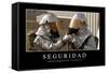 Seguridad. Cita Inspiradora Y Póster Motivacional-null-Framed Stretched Canvas