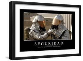 Seguridad. Cita Inspiradora Y Póster Motivacional-null-Framed Photographic Print