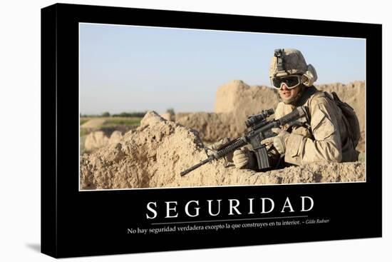 Seguridad. Cita Inspiradora Y Póster Motivacional-null-Stretched Canvas