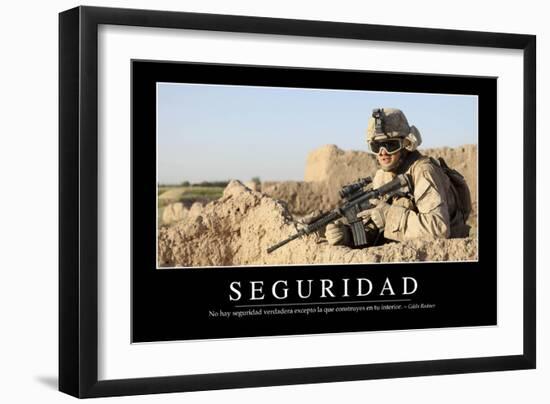 Seguridad. Cita Inspiradora Y Póster Motivacional-null-Framed Photographic Print