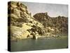 Sehel, on the road to Nubia, Egypt-English Photographer-Stretched Canvas