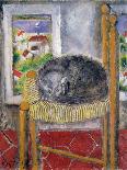 Cat Sleeping on an Armchair-Sei Koyanagui-Framed Art Print