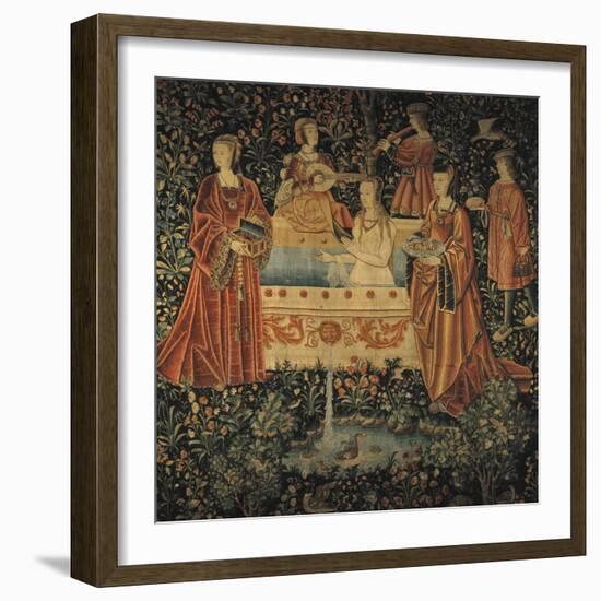 Seigneurial Bath, C1500-null-Framed Giclee Print