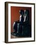 Seigneurial Couple in Ceremonial Clothes, New Kingdom-Egyptian 19th Dynasty-Framed Giclee Print