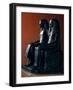 Seigneurial Couple in Ceremonial Clothes, New Kingdom-Egyptian 19th Dynasty-Framed Giclee Print