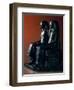 Seigneurial Couple in Ceremonial Clothes, New Kingdom-Egyptian 19th Dynasty-Framed Giclee Print