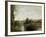 Seine and Old Bridge at Limay, 1872-Jean-Baptiste-Camille Corot-Framed Giclee Print