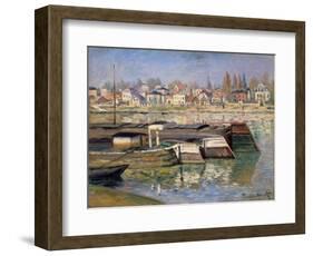 Seine at Asnieres, 1873-Claude Monet-Framed Giclee Print