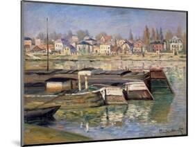 Seine at Asnieres, 1873-Claude Monet-Mounted Giclee Print