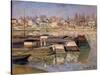 Seine at Asnieres, 1873-Claude Monet-Stretched Canvas