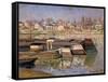 Seine at Asnieres, 1873-Claude Monet-Framed Stretched Canvas