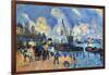 Seine At Bercy-Paul Cézanne-Framed Art Print