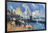 Seine At Bercy-Paul Cézanne-Framed Art Print