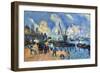 Seine At Bercy-Paul Cézanne-Framed Art Print